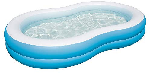 Bestway 103 x 62 x 18-inch the Big Lagoon Family Pool, Blue, (54117)