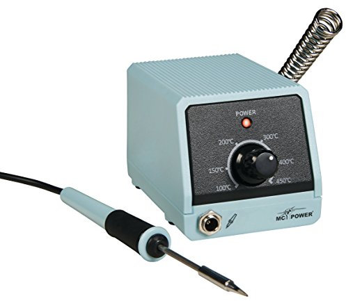 McPower Lötstation MLS-98 | Präzise Temperaturregelung 100-450°C | 8W Lötkolben inkl. Halter | Ideal für Hobby, Modellbau & Elektronik | Kompakt & Zuverlässig