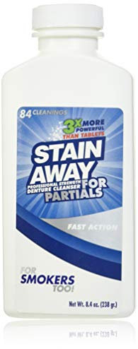 Stain Away denture cleanser for partials and smokers - 8.4 oz by REGENT LABS INC.