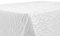 BEAUTEX Tischdecke Damast Streifen - Bügelfreies Tischtuch - Fleckabweisende, Pflegeleichte Tischwäsche - Tafeltuch, Eckig 130x220 cm, Weiss