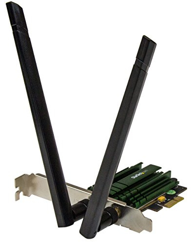 StarTech.com PCI Express AC1200 Dual Band Wireless-AC Network Adapter - PCIe 802.11ac WiFi Card - 2.4 / 5GHz Wireless-AC Card, TAA (PEX867WAC22)