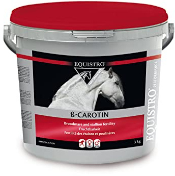 EQUISTRO® ß-Carotin | Ergänzungsfuttermittel für Pferde | Für ein optimales Reproduktionsgeschehen bei Zuchtstuten &–Hengsten | Premium Qualität | 3kg
