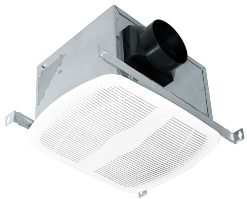 Air King AK100D Energy Star Qualified Dual Speed Exhaust Bath Fan with 100-CFM and 1.5-Sones, White Finish