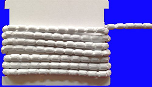 dekoandmore24 2 m Polyester-Blei-Band ca. 200 g pro m, Weiß, Einfarbig, Allgemein