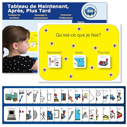 Tableau Maintenant Suivant, Séquentiel Visuel Autisme (Français)
