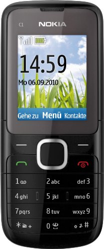 Nokia C1-01 Gris Foncé - Feature Phone 64 MB, 1.8 Pouces, Single SIM, Sans Carte SIM, Sans Marquage