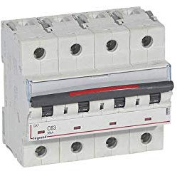 Disjoncteur DX³ 36kA - 4P 400V~ - 63A - courbe C - 6 modules