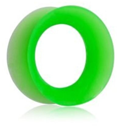 eeddoo Flesh Tunnel bis 30 mm Grün Silikon