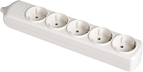 SOLERA 8005 - Regleta/Base múltiple sin Cable de 5 enchufes, Color Blanco