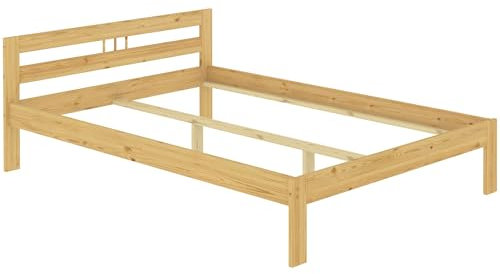Erst-Holz®Bettgestell Kiefer Natur 140x200 Doppelbett Futonbett Massivholzbett ohne Rollrost 60.64-14 oR