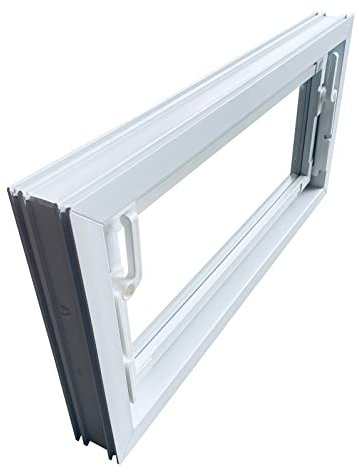 Trobak Kellerfenster weiss 60 x 40 cm Einfachverglasung