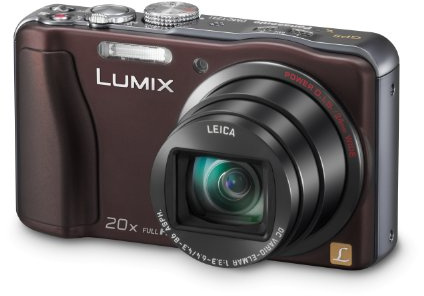 Panasonic DMC-TZ31EG-T Digitalkamera (14,1 Megapixel, 20-fach opt. Zoom, 7,5 cm (3 Zoll) Display, bildstabilisiert) chocolate