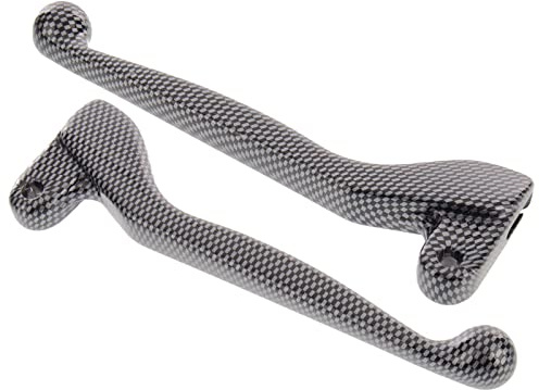 Handhebel SET , ALU-massiv, Bremshebel + Kupplungshebel (auch für Ausführung mit Bremslichtschalter), Farbe carbon, S51,S53, SR50
