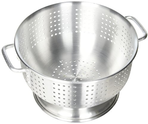 Winco Aluminum Colander with Base, 8-Quart, Medium