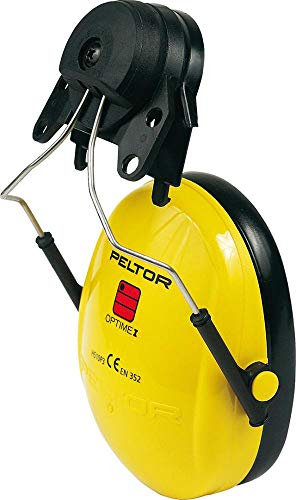 3M H510P3E-405-GU Cuffie Protettive con Attacco per Elmetto, 26 dB, Giallo