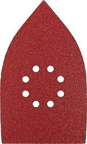 kwb Sliptriangel för delta och multi-slipmaskin – för metall, trä, lack och mycket mer, 107 x 175 mm, korn K-60, K-120, K-180, 4 stycken vardera, perforerad, sparpack (12 st.)