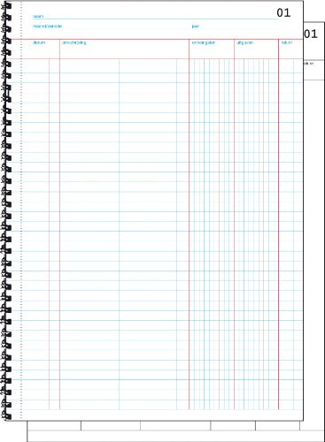 SIGEL Expres 30226 Doorschrijfkasboek - holländisches Kassenbuch SD A4, aus nachhaltigem Papier