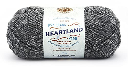 Lion Brand Yarn Company 142 g 100 Percent Acrylic Heartland Yarn Ball, Great Smoky Mountains, 136-149,10.89 x 10.89 x 22.95 cm