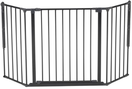 BabyDan Flex M, 90-146 cm, Treppenschutzgitter/Raumteiler, Schwarz, Hergestellt in Dänemark - Schutzgitter/Sicherheitsgitter (Haustiergitter/Hundegitter/Hundespielgehege)