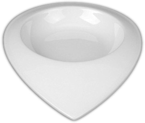 Holst Porzellan DB 2062 Teller halbtief 22 cm Teardrops Dinner Bowl, weiß, 22 x 16.5 x 3.5 cm