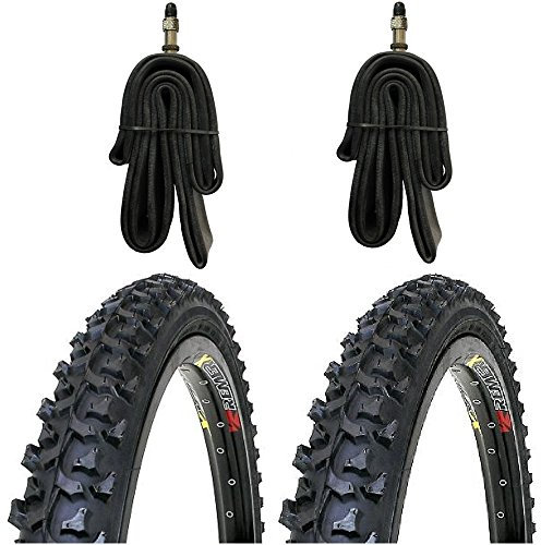 2 x Kenda MTB Reifen Fahrradreifen 24 Zoll 50-507 24 x 1.95 inklusive 2 x Schlauch mit Dunlopventil
