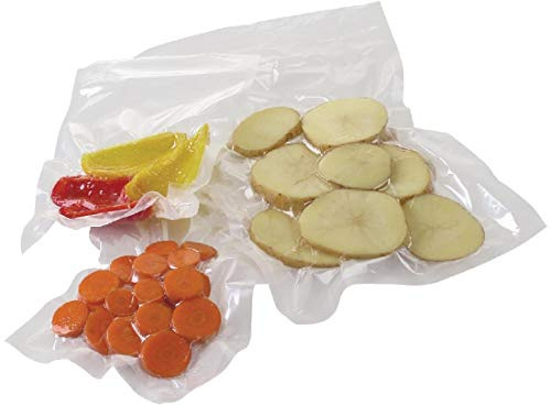 Vogue Embossed Vacuum Sealer Bags 300x400mm (Pack of 50), DM883, 300x400 mm | Withstands temperatures from -18°C to 100°C for reliable food freezing, preservation, and sous vide cooking.