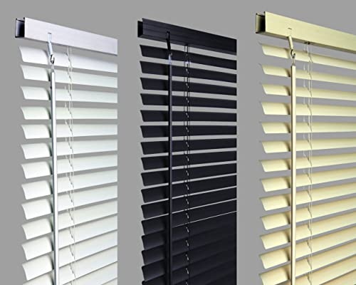New 90cm WHITE Pvc Venetian Blinds, AVAILABLE IN 10 SIZES AND 3 COLOURS .. Original umlout © branded