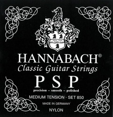 Hannabach Klassikgitarre-Saiten Serie 850 PSP MT geschliffen - Komplettsatz