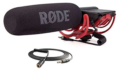 Rode VideoMic Rycote Microfono Direzionale a Condensatore + Rode VC1 Cavo di Prolunga da 3 mt