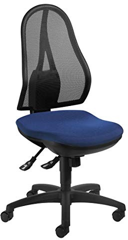 Topstar OP200G26 Open Point SY, kontorsstol, skrivbordsstol, ergonomisk, överdrag blå
