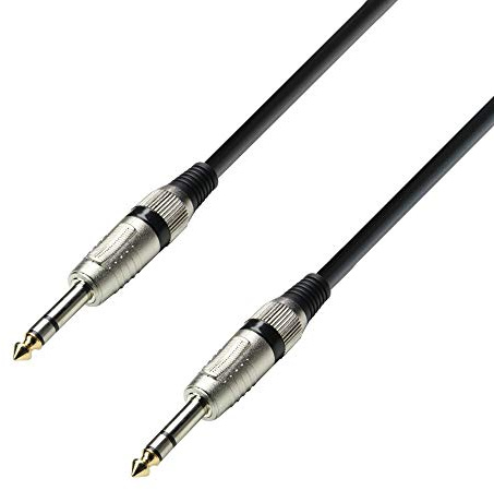 Adam Hall Cables 3 STAR BVV 0060 - Cavo Audio Jack stereo da 6,3 mm a Jack stereo da 6,3 mm 0,6 m