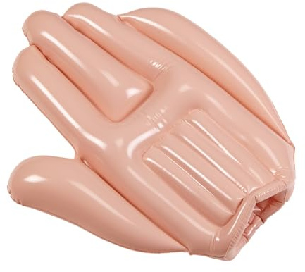 W WIDMANN MILANO Party Fashion - Aufblasbare Hand 50 cm | Fanhand aufblasbar für Karneval, Stadion, Sportevents und Mottoparty