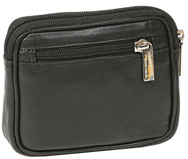 Gürteltasche in Vollleder LEAS in Echt-Leder, schwarz - LEAS Travel-Line