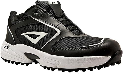 3N2 Mofo Turf Shoes for Men and Women in Baseball & Softball, Coaching and Training Shoes - Black, Size 3.5