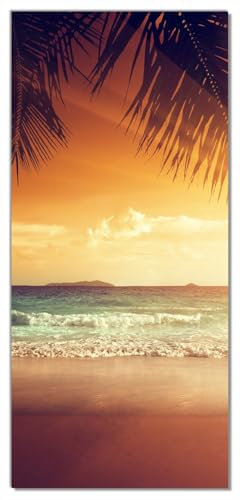 posterdepot Türtapete Türposter Sonnenuntergang am Strand in der Karibik - Größe 93 x 205 cm, 1 Stück, ktt0652