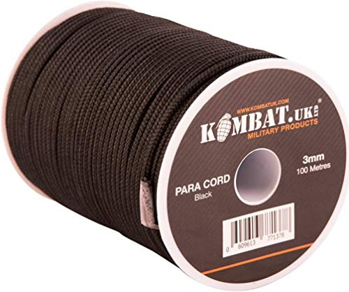 Kombat UK lätt unisex utomhus paracord rulle finns i Svart 100 m