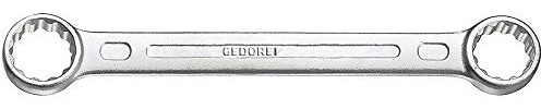 GEDORE Llave de doble anillo, Ancho de llave 25+28 mm, Recta, Plana, Fina, De doce cantos, Perfil UD, Llave, 4 25x28
