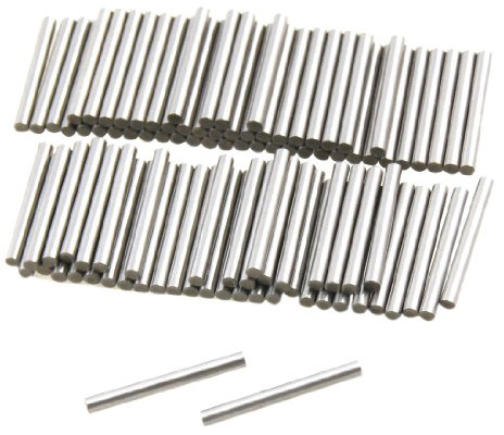 sourcing map 100 Stück Zylinderstifte Edelstahl 1,55 mm x 15,8 mm | Zylinder Spannstifte Befestigen Elements