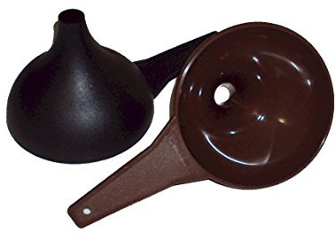 TUPPERWARE Hershey Kiss geformtes Große Trichter-Set von 2 braun und schwarz