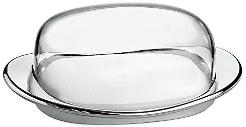 Guzzini Look Burriera 20 x 12,3 x H 7,5 cm, Cromato