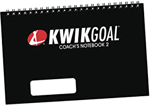 Kwik Goal Coach Notebook II Black 5.5-Inch x 8.5-Inch