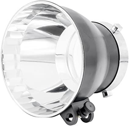 15cm 110° Wide Angle Reflector With Umbrella Slot Studio Photo Reflector Lighting Spillkill Light Control Modifier Umbrella Reflectors Reflective Metal Dish (With Umbrella Holder Screw)