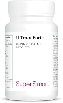 U-Tract Forte - Linderung von Beschwerden beim Wasserlassen - SuperSmart | Harn Komfort - Patentierter Cranberry-Extrakt CranMax® - D-Mannose, Bromelain, Löwenzahn, Hibiskus, Cranberry - Vegan