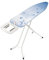 Brabantia Size B Ironing Board (124 x 38cm) 7 Height Options, Solid Steam Iron Rest Holder (Ice Water) Non-Slip Feet, Anti-Collapse Child Locks, 108501