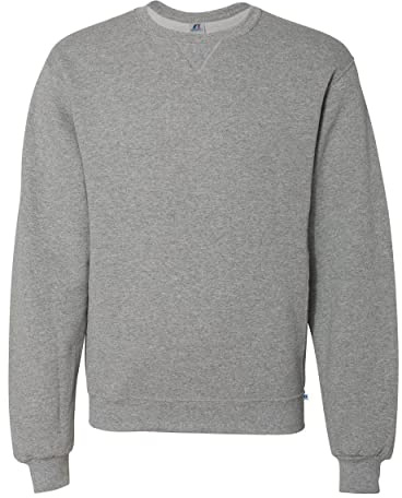 Russell Athletic Mens Dri Power Crewneck Sweatshirt, Oxford- Medium