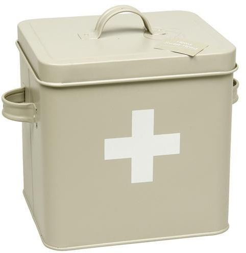 Vintage Retro Style First Aid Tin Box with Lid