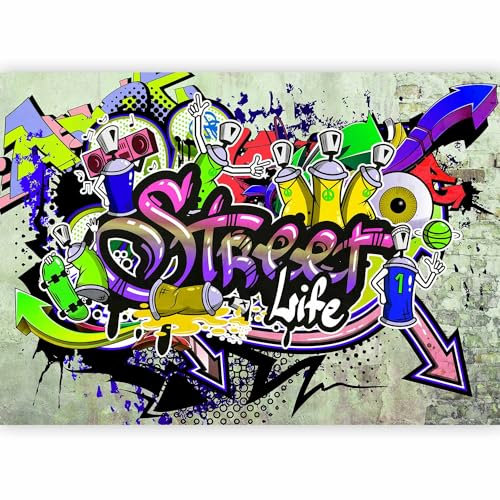 Fotomurales B&D XXL - 350x256 cm XXL Papel pintado tejido no tejido Decoración de Pared decorativos Murales moderna Diseno Fotográfico Graffiti i-a-0108-a-d