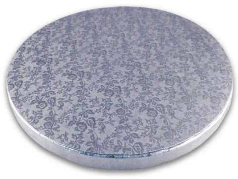 Cake Company Tortenplatte rund 25cm Ø | Cake Board rund | auch für dicke und mehrstöckige Torten | hochwertige silber Alukaschierung | 10mm dick, 1 Stück
