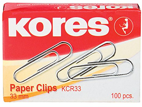 Kores BBK43012 Büroklammern, 50 mm