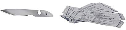 12x Bayha Sterile Skalpellklingen, Klingen einzeln steril verpackt, Figur 23